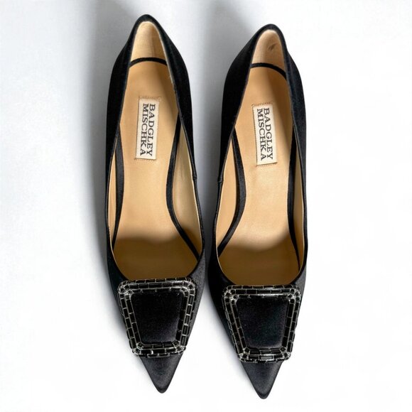 Badgley Mischka Aubree Pointed Toe Pumps | Size 8 | NWT w/ BOX & Dust Bag - Picture 3 of 10